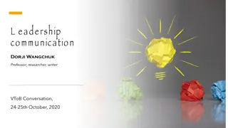 Leadership Communication: Effective Strategies and Challenges