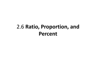 Ratios, Proportions, and Percentages in Mathematics