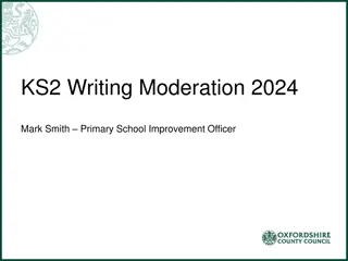 KS2 Writing Moderation 2024 - Important Information for Primary Schools
