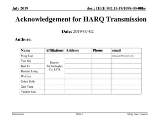 Analysis of HARQ Acknowledgement Schemes in IEEE 802.11-19/1098-00-00be Document