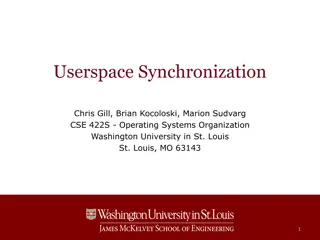 Userspace Synchronization and Atomic Operations in Operating Systems