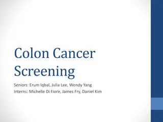 Colon Cancer Screening Methods and Recommendations