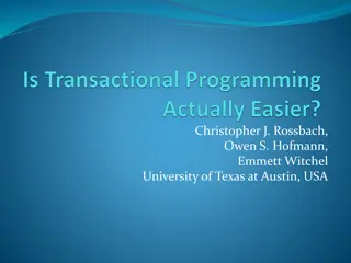 Transactional Memory vs. Locks: A Comparative Study in Parallel Programming