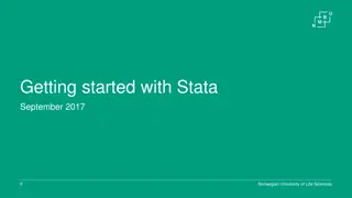 Getting Started with Stata at Norwegian University of Life Sciences