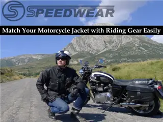 Match Your Motorcycle Jacket with Riding Gear Easily