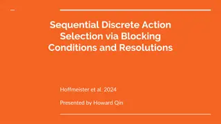 Optimizing Action Planning with Blocking Conditions & Resolutions