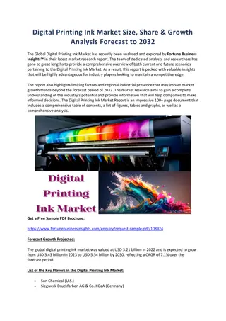 Digital Printing Ink Market Size, Share & Growth Analysis Forecast to 2032
