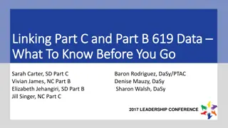 Data Linking Between Part C and Part B 619