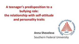 Teenager's Predisposition to Bullying Roles: Self-Attitude and Traits Relationship