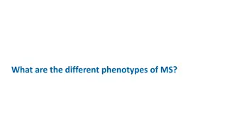 Multiple Sclerosis Phenotypes and Clinical Manifestations