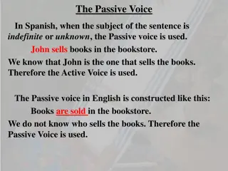 Passive Voice in Spanish: Formation and Usage