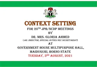 Joint Planning Board and NCDP Meetings: Enhancing Economic Management Process