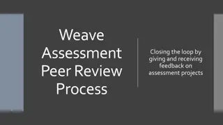 Peer Review Process for Assessment Projects: Closing the Loop with Feedback