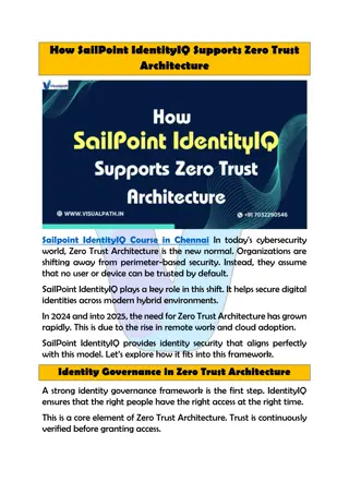 Enroll Sailpoint IdentityIQ Course in Chennai - Visualpath