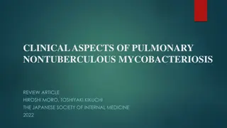 Clinical Aspects of Pulmonary Nontuberculous Mycobacteriosis Review Article