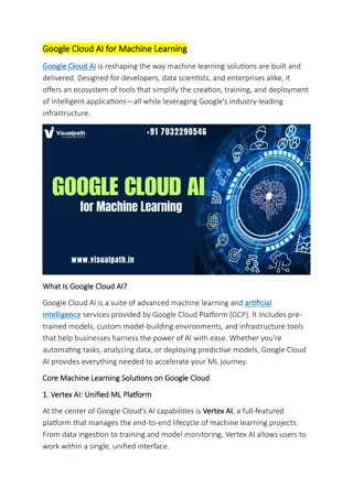 Google Cloud AI Course Online | GCP AI Online Training