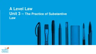A-Level Law Unit 3: Practice of Substantive Law Exam Analysis
