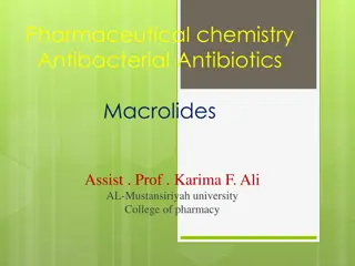 Antibacterial Macrolides in Pharmaceutical Chemistry