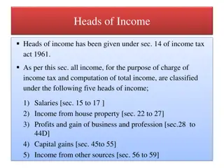 Heads of Income and Income Tax Computation