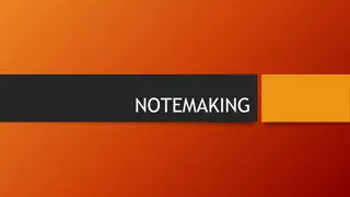 Effective Note Making Techniques for Improved Learning