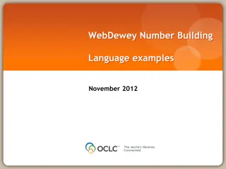 Building Language Examples: Dewey Decimal System Processes