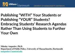 Embracing Students Research Agendas Rather Than Using Them