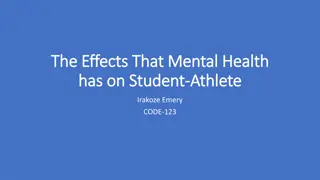 Impact of Mental Health on Student-Athletes: A Comprehensive Analysis
