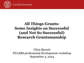 Insights on Successful Research Grantsmanship and Key Principles