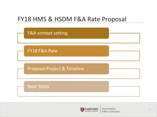 Cost Analysis and F&A Rate Proposal at Harvard