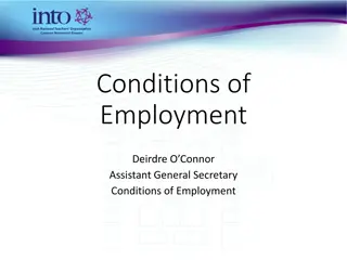 Employment Conditions for Assistant General Secretary Deirdre O'Connor