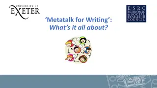 Unlocking the Power of Metatalk in Writing Projects