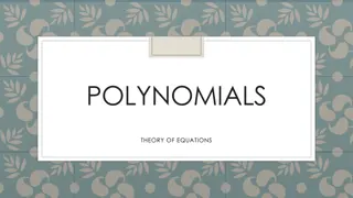 Polynomial Equations: Types, Functions, and Solutions