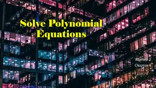 Mastering Polynomial Equations: Algebra 2 Chapter 4