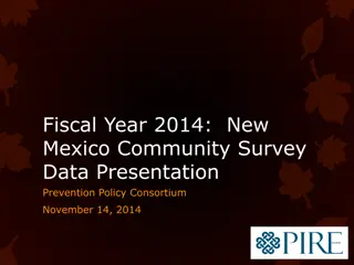 New Mexico Community Survey Data Presentation 2014