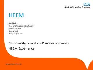 Community Education Provider Networks in Health Education East Midlands
