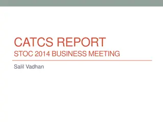 Advancing Theoretical Computer Science: CATCS Initiatives & Updates