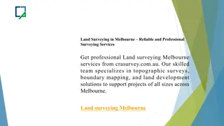 Land Surveying in Melbourne – Reliable and Professional Surveying Services