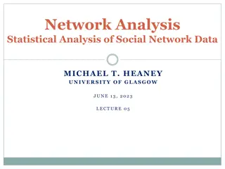 Statistical Analysis of Social Network Data