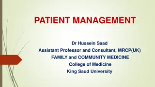 Patient Management and Communication Skills