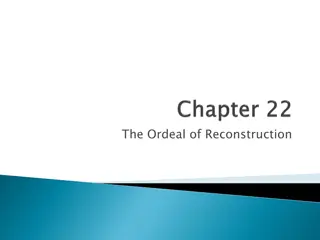 Ordeal of Reconstruction and Major Questions Answered