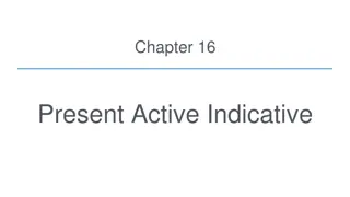 Chapter 16 Present Active Indicative - Parsing & Translation Visual Guide