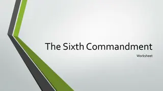 The Sixth Commandment - Worksheet Practice for a Decent Life