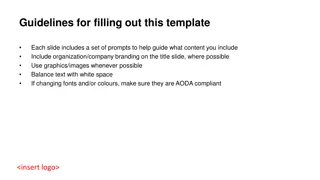 Meeting Organization Template Guidelines