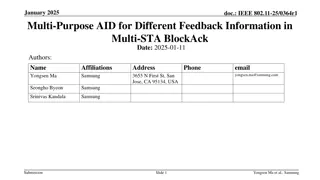 Enhancing Multi-STA BlockAck with Multi-Purpose AID