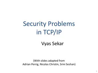 Security Issues in TCP/IP Protocols
