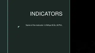 Indicators in Chemistry Classes