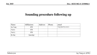 IEEE 802.11-25 Sounding Procedure for Joint and Sequential Sequences