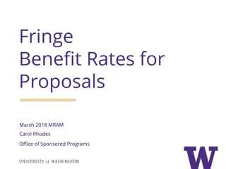 Fringe Benefit Rates and Approval Timeline for Proposal Submissions