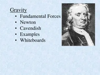 Gravity: Forces, Newton, Cavendish Examples