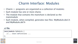 Organizing Charm++ Programs with Modules and Chares